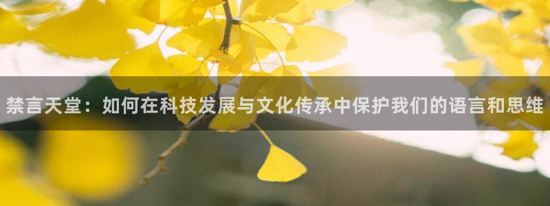 omofun网页版地址：禁言天堂：如何在科技发展与文化传承中保护我们的语言和思维
