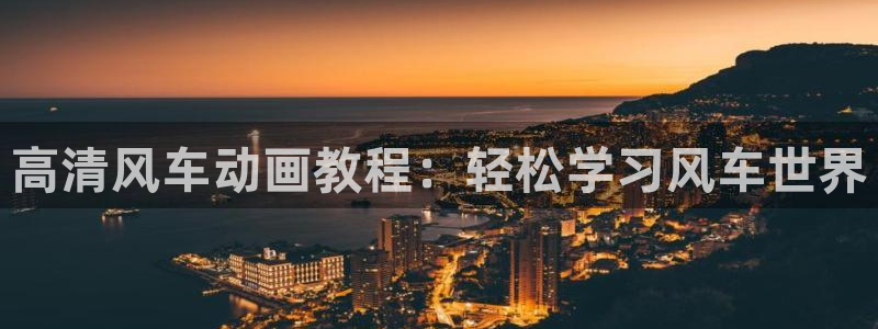 omofun弹幕网：高清风车动画教程：轻松学习风车世界